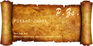 Pittel Zsolt névjegykártya